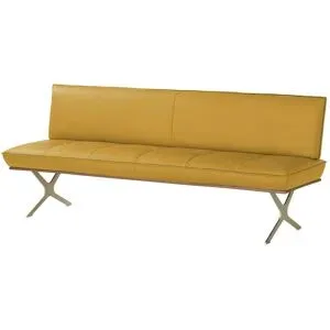 Koinor Sitzbank Leder Dining System 1 ¦ gelb ¦ Maße (cm): B: 174 H: 88 T: 66.0