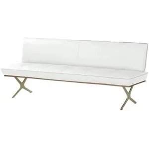 Koinor Sitzbank Leder Dining System 1 ¦ weiß ¦ Maße (cm): B: 154 H: 88 T: 66.0