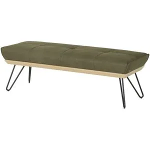Koinor Hockerbank Leder Dining System 4 ¦ grün ¦ Maße (cm): B: 150 H: 49 T: 54.0