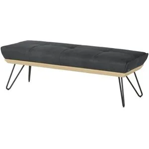 Koinor Hockerbank Leder Dining System 4 ¦ grau ¦ Maße (cm): B: 190 H: 49 T: 54.0