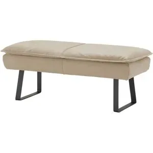 Koinor Hockerbank Leder Alino ¦ beige ¦ Maße (cm): B: 150 H: 51 T: 56.0