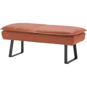 Koinor Hockerbank Leder Alino ¦ rot ¦ Maße (cm): B: 170 H: 51 T: 56.0