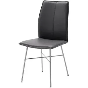 Höffner Polsterstuhl  Capri ¦ grau ¦ Maße (cm): B: 46 H: 93 T: 56.0