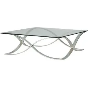 Höffner Couchtisch  Titus ¦ transparent/klar ¦ Maße (cm): B: 105 H: 35