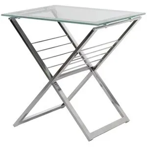 Höffner Beistelltisch  Arabella ¦ transparent/klar ¦ Maße (cm): B: 42 H: 52