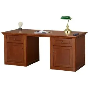 maison bleue Schreibtisch  Petit Chalet ¦ braun ¦ Maße (cm): B: 185 H: 76 T: