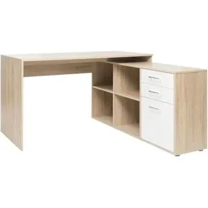 Höffner Winkelschreibtisch  Effra ¦ holzfarben ¦ Maße (cm): B: 136 H: 75 T: 138.0