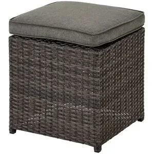a casa mia Hocker  Padua ¦ grau ¦ Maße (cm): B: 40 H: 40 T: 40.0