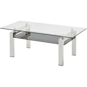 Höffner Couchtisch  Bert ¦ transparent/klar ¦ Maße (cm): B: 60 H: 44