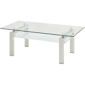 Höffner Couchtisch  Beno ¦ transparent/klar ¦ Maße (cm): B: 60 H: 44