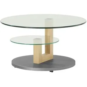Höffner Couchtisch  Hadar ¦ holzfarben ¦ Maße (cm): H: 43  Ø: 80