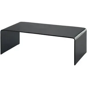 Höffner Couchtisch aus Glas Tessera ¦ grau ¦ Maße (cm): B: 55 H: 35