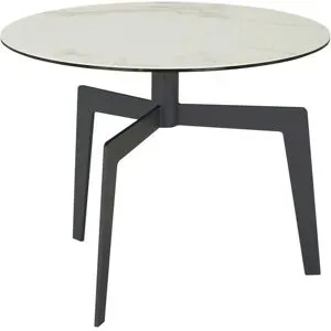 Höffner Beistelltisch  Daina II ¦ weiß ¦ Maße (cm): H: 47  Ø: 60