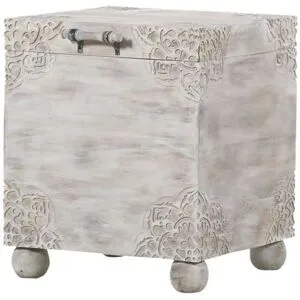 Höffner Truhencouchtisch  Jolie ¦ weiß ¦ Maße (cm): B: 51 H: 61