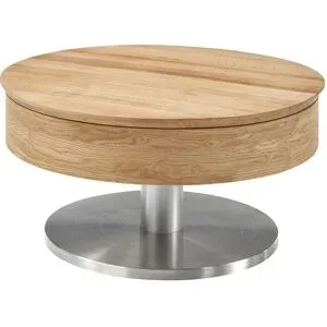 Höffner Couchtisch  Moraas ¦ holzfarben ¦ Maße (cm): H: 40  Ø: 79