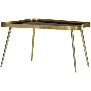 Höffner Couchtisch  Shine ¦ gold ¦ Maße (cm): B: 50 H: 48