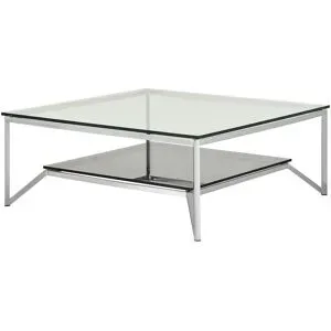 Höffner Couchtisch  Toralf ¦ transparent/klar ¦ Maße (cm): B: 90 H: 36