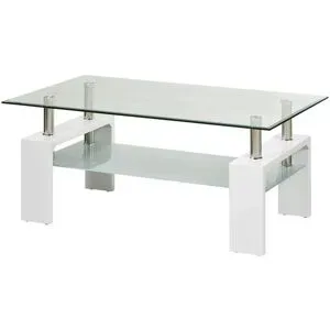 Höffner Couchtisch  Elba ¦ weiß ¦ Maße (cm): B: 60 H: 45