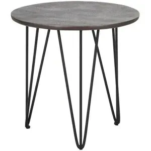 Höffner Beistelltisch  Cake ¦ schwarz ¦ Maße (cm): H: 42  Ø: 40