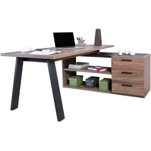 Höffner Eckschreibtisch mit Sideboard  Dahme ¦ Maße (cm): B: 143,5 H: 74,5 T: 171.5
