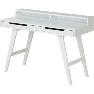 Höffner Schreibtisch  Wolga ¦ weiß ¦ Maße (cm): B: 120 H: 85 T: 50.0