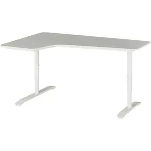 Höffner Eckschreibtisch  Main ¦ weiß ¦ Maße (cm): B: 160 H: 65 T: 110.0