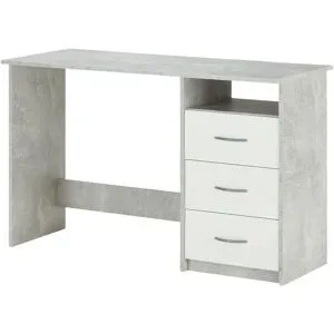 Höffner Eckschreibtisch  Aras ¦ grau ¦ Maße (cm): B: 120 H: 77 T: 50.0