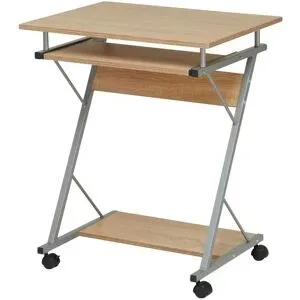 Höffner Computertisch auf Rollen Lossa ¦ holzfarben ¦ Maße (cm): B: 60 H: 73 T: 48.0