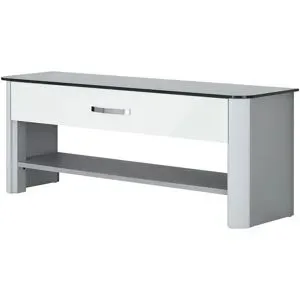 Höffner Garderobenbank  Juno ¦ weiß ¦ Maße (cm): B: 117 H: 45 T: 35.0