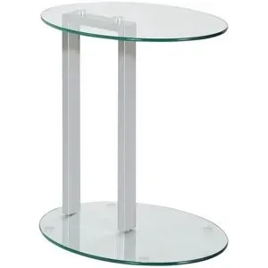 Höffner Beistelltisch  Hanau ¦ transparent/klar ¦ Maße (cm): B: 35 H: 50