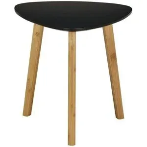 Höffner Beistelltisch  Bamboo ¦ schwarz ¦ Maße (cm): B: 40 H: 40