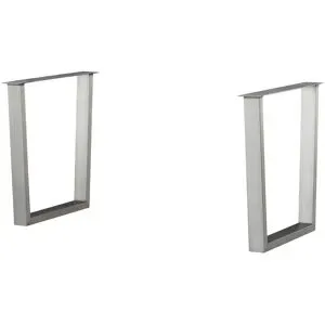 Höffner Tischgestell  Comida ¦ silber ¦ Maße (cm): B: 8 H: 74