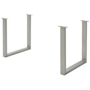 Dine + Mine Tischgestell aus Metall SigNature One ¦ silber ¦ Maße (cm): B: 73 H: