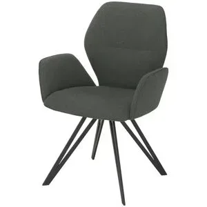 Höffner Armlehnstuhl  Merlot ¦ schwarz ¦ Maße (cm): B: 62 H: 90 T: 60.0