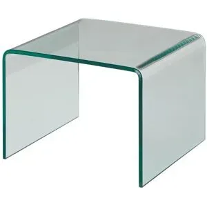 Höffner Beistelltisch  Tessera ¦ transparent/klar ¦ Maße (cm): B: 42 H: 33