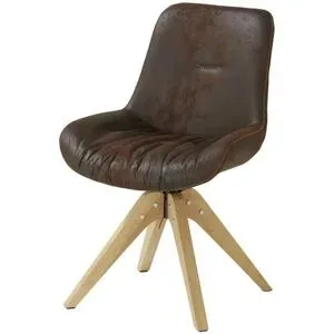 Höffner Drehsessel  Buffalo ¦ braun ¦ Maße (cm): B: 55 H: 84 T: 60.0