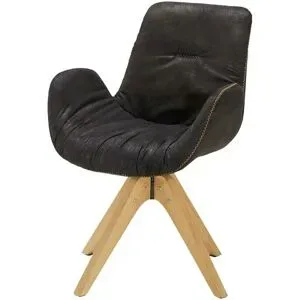 Höffner Drehsessel  Buffalo ¦ schwarz ¦ Maße (cm): B: 60 H: 84 T: 60.0