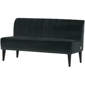 Höffner Speisesofa  Hearty ¦ schwarz ¦ Maße (cm): B: 197 H: 92 T: 76.0
