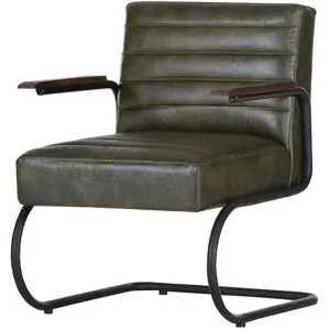 Höffner Freischwinger Sessel  Buff ¦ grün ¦ Maße (cm): B: 68 H: 84 T: 78.0