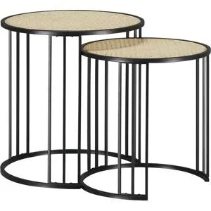 Roomers Beistelltisch 2er Set  Vienna Premium ¦ holzfarben ¦ Maße (cm): H: 47