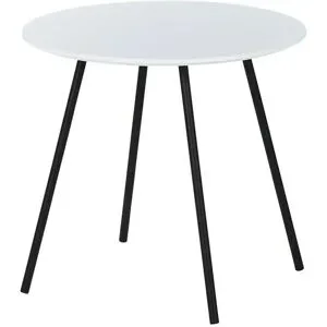 Höffner Beistelltisch  Canneto ¦ weiß ¦ Maße (cm): H: 45  Ø: 48