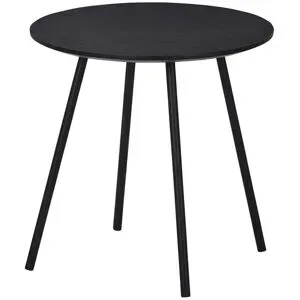 Höffner Beistelltisch  Canneto ¦ schwarz ¦ Maße (cm): H: 40  Ø: 40