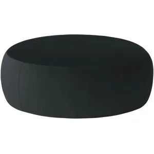 Höffner Samt Hocker  Amadi ¦ schwarz ¦ Maße (cm): B: 105 H: 40