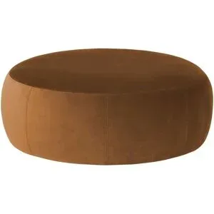 Höffner Samt Hocker  Amadi ¦ braun ¦ Maße (cm): B: 105 H: 40