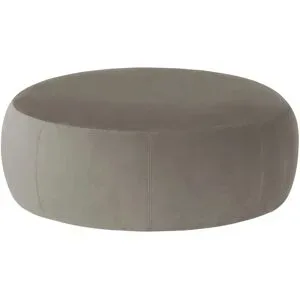 Höffner Samt Hocker  Amadi ¦ grau ¦ Maße (cm): B: 105 H: 40