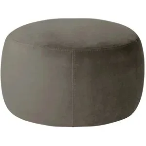 Höffner Samt Hocker  Amadi ¦ braun ¦ Maße (cm): B: 60 H: 40