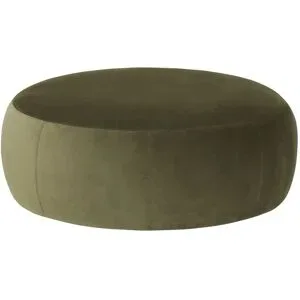 Höffner Samt Hocker  Amadi ¦ grün ¦ Maße (cm): B: 105 H: 40