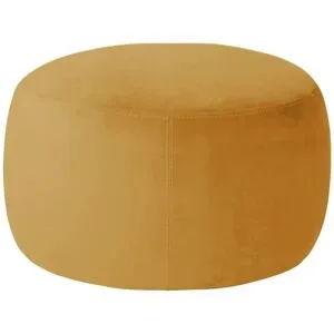 Höffner Samt Hocker  Amadi ¦ gelb ¦ Maße (cm): B: 60 H: 40