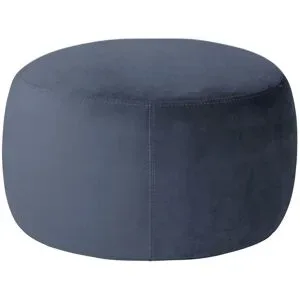 Höffner Samt Hocker  Amadi ¦ blau ¦ Maße (cm): B: 60 H: 40