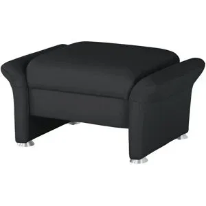 Himolla Lederhocker  6001 ¦ schwarz ¦ Maße (cm): B: 79 H: 43 T: 57.0